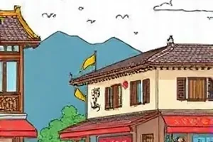 茶馆夜谈封面：深夜茶馆的八仙桌与盖碗