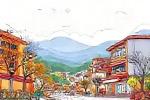 三十年老账本封面：泛黄账页与算盘